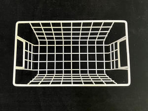 Paniers de rangement en fil métallique pour congélateur, style ferme, grands paniers organisateurs avec poignées pour le rangement et le bureau - Product Image 3