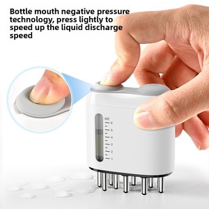 Applicatore per Cuoio Capelluto <span class=keywords><strong>Mino</strong></span>, Massaggiatore Elettrico per la Testa, Pettine Massaggiante con Rullo per Oli Essenziali, Dispositivo Lenitivo per Uso Domestico Modello K607 - Product Image 3