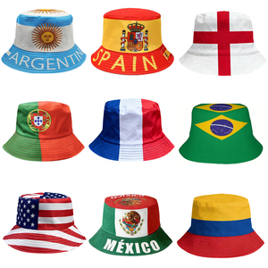 Sombrero de Pescador con Bandera de Brasil y Argentina 2026 para Fanáticos del Fútbol, Gorra de Sol con Logotipo Personalizado, Recuerdos Deportivos - Product Image 2