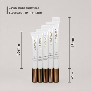 Tubo Cosmético de Plástico PCR Personalizable con Aplicador de Bola Rodante, Tubo de Masaje para Envases de Crema para Ojos - Product Image 4