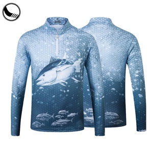 BETHERIVAL Sublimated Breathable 100% Polyester Plus Size Quick Dry Cheap Wholesale Fishing Jersey - Product Image 2