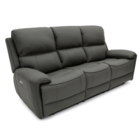 Geeksofa Möbel Modernes Leder-Elektro-Ecksofa Set 3-2-1 mit Ausklappbarem Tisch für Wohnzimmer