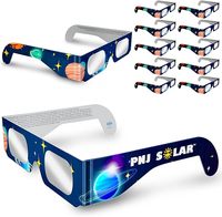 Lunettes d'éclipse solaire certifiées CE ISO pour l'observation directe du soleil