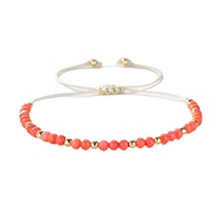 Qualité Garantie Designer Charme Bracelets Améthyste Teint Corail Perlé pour Femmes et Hommes À La Mode Style Cuivre Bijoux En Gros