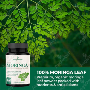 Cápsulas Aeglewell <span class=keywords><strong>MORINGA</strong></span> Single Origin <span class=keywords><strong>Moringa</strong></span> Powder Cápsulas de hojas de <span class=keywords><strong>Moringa</strong></span> orgánicas <span class=keywords><strong>para</strong></span> energía y metabolismo - Product Image 4