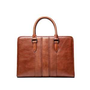 Maletín de Cuero Genuino para Hombre de Alta Calidad, para Negocios y Portátil, al Hombro - Product Image 1