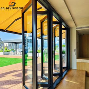 Puerta Plegable de Aleación de Aluminio GS, Diseño de Acordeón para Entrada, Balcón, Patio, Uso Exterior en Sala de Estar y Patio - Product Image 3