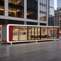 Capsule spatiale préfabriquée intelligente S45, boutique mobile modulaire pour centre commercial, magasin ou restaurant-bar