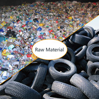 Usine de pyrolyse de pneus usagés et de déchets plastiques de 5 tonnes pour la production de diesel, machine de recyclage de pneus, économie d'énergie, roulement et moteur