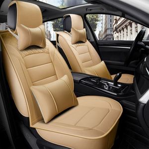 Nouvelles housses de siège auto roses mignonnes, design moderne, accessoires de décoration intérieure pour voiture, ensemble complet universel - Product Image 3
