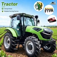 Tractor de Ruedas LAWNIO que Cumple con los Estándares Internacionales, Motor de 6 Cilindros, PTO de Doble Velocidad para Grandes Operaciones Agrícolas, Tractor 4x4