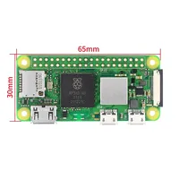Raspberry Pi Zero 2W 1 GHz 4 cœurs 64 bits Arm Cortex-A53 CPU 512 Mo SDRAM BLE/WiFi avec connecteur à broches pour la programmation de robots et le contrôle industriel