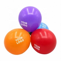 Ballons en latex personnalisés ronds de 12 pouces, imprimés avec un logo ou un numéro, pour un joyeux anniversaire, avec un numéro imprimé