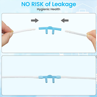 Cannule nasale en plastique souple 100% de qualité alimentaire, tube pour bouteille d'eau hydrogénée 1,5m, simple ou double collecteur, recyclable, pour voiture et extérieur