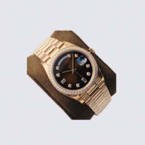 Montre de luxe en moissanite pour homme et femme, double date, automatique, mécanique, montre-bracelet en or tendance, étanche - Product Image 2