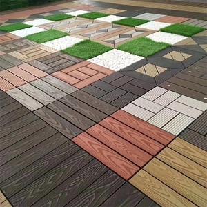no slip grooved surface Engineered Flooring wpc composite wood plastic composite deck