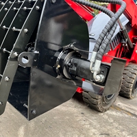 Godet mélangeur de béton pour mini-chargeuse compacte, attache hydraulique à connexion rapide, godet de mélange