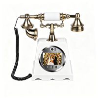Livre d'or vidéo de mariage de style britannique, téléphone livre d'or vidéo et audio, téléphone livre d'or vidéo rétro pour prendre des photos