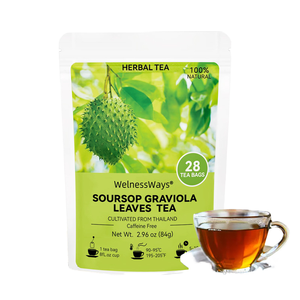 Soursop graviola <span class=keywords><strong>ชา</strong></span>ใบดอกไม้ผสมถุงธรรม<span class=keywords><strong>ชา</strong></span>ติอาหารเสริมเพิ่มการเผาผลาญอาหารสนับสนุนผู้ใหญ่ในสต็อก - Product Image 1