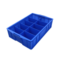 Boîte de rangement en plastique LDPE durable et écologique, fabriquée en usine, design rectangulaire compartimenté, couleur personnalisée pour l'électronique grand public