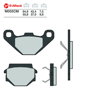 Plaquettes de frein moto R-Attack M005CM en carbone-céramique avant et arrière homologuées R90 - Product Image 1