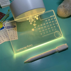 定制亚克力盒24套3d和透明空白交流鞋 (u通道) 系统木质木灯发光二极管夜灯底座 - Product Image 2