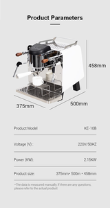 Sistema de caldera de intercambiador de calor complejo eléctrico profesional de acero inoxidable cafetera Espresso multifuncional Hotel hogar - Product Image 4
