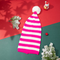 Sombrero de Navidad rojo clásico Syh1042, sombrero de Papá Noel de felpa de Navidad con ribete de piel sintética blanca y Pompón para escenas del día de Navidad en la playa
