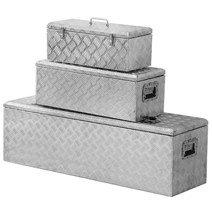Professional High Quality 3 Sets Tool Transport Boxes Tool Storage Customize Aluminum Truck Tool Box