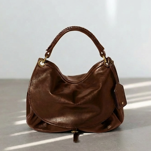 Borsa a Mano in Vera Pelle Direttamente dalla Fabbrica, Stile Retrò per Donne, Hobo Ledertasche Damen, Tracolla Intrecciata Artigianale, Borsa a Spalla per Lavoro Quotidiano - Product Image 3