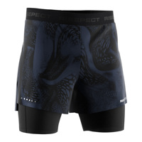 Shorts de sport pour homme à double couche avec poche pour téléphone intégrée aux leggings respirants pour l'entraînement et le fitness