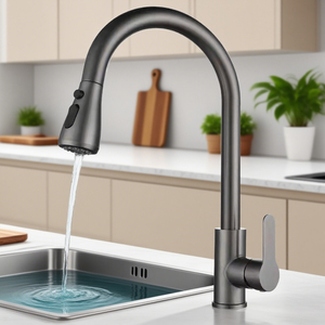 Современный кухонный смеситель из нержавеющей стали - Product Image 3