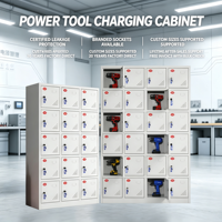 Armoire de charge pour outils électriques, boîte de rangement et de charge centralisée pour téléphones portables, talkies-walkies, tablettes et perceuses de chantier