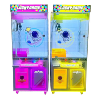 Mini machine à grue à monnayeur, pousseur de jouets en métal et plastique, version anglaise, garantie 1 an, pour peluches
