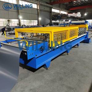 FORWARD 도매 가격 지붕 유약 타일 만들기 기계 사용 강철 스텝 타일 롤 성형 기계 타일 만들기 기계 - Product Image 3