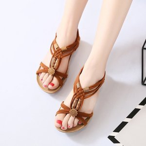 Sandalias de Moda para Mujer, Ligeras, Planas, de Tacón Bajo, con Punta Abierta, Talla Grande, Nuevas Sandalias de <span class=keywords><strong>Playa</strong></span> para Mujer Adulta - Product Image 3
