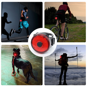 <b>Bicycle</b> Tail <b>Light</b> USB Rechargeable LED Waterproof 3 Modes Cycling Safety Accessory - Product Image 4
