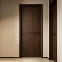 Puerta de entrada de madera MDF moderna para apartamento, baño y dormitorio, puerta de PVC al por mayor para Hotel y sala de estar, superficie terminada