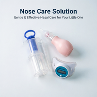 Set de Regalo 3 en 1 para el Cuidado del Bebé: Aspirador Nasal, Gotero de Medicamentos, Chupete y Termómetro para Recién Nacidos, Seguro y Práctico para Regalar