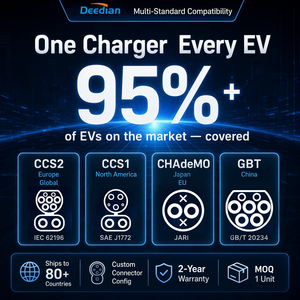 Deedian 60KW 80KW Chargeur rapide DC pour VE, station de <span class=keywords><strong>recharge</strong></span> commerciale à montage au sol, CCS1 CCS2 GBT OCPP, paiement par carte RFID, publicitaire - Product Image 4