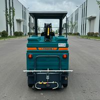 Balayeuse de voirie électrique autoportée, balayeuse de sol industrielle pour usine, entrepôt et parking
