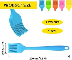 Brocha de Silicona de Grado Alimenticio al por Mayor, Resistente al Calor, Ancha, Libre de BPA, para Repostería y Barbacoa - Product Image 2