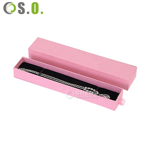 Factory Wholesale Premium Recyclable Cardboard Pull Out Drawer <b>Jewelry</b> Storage Custom Printed Logo Pink Paper - Product Image 4