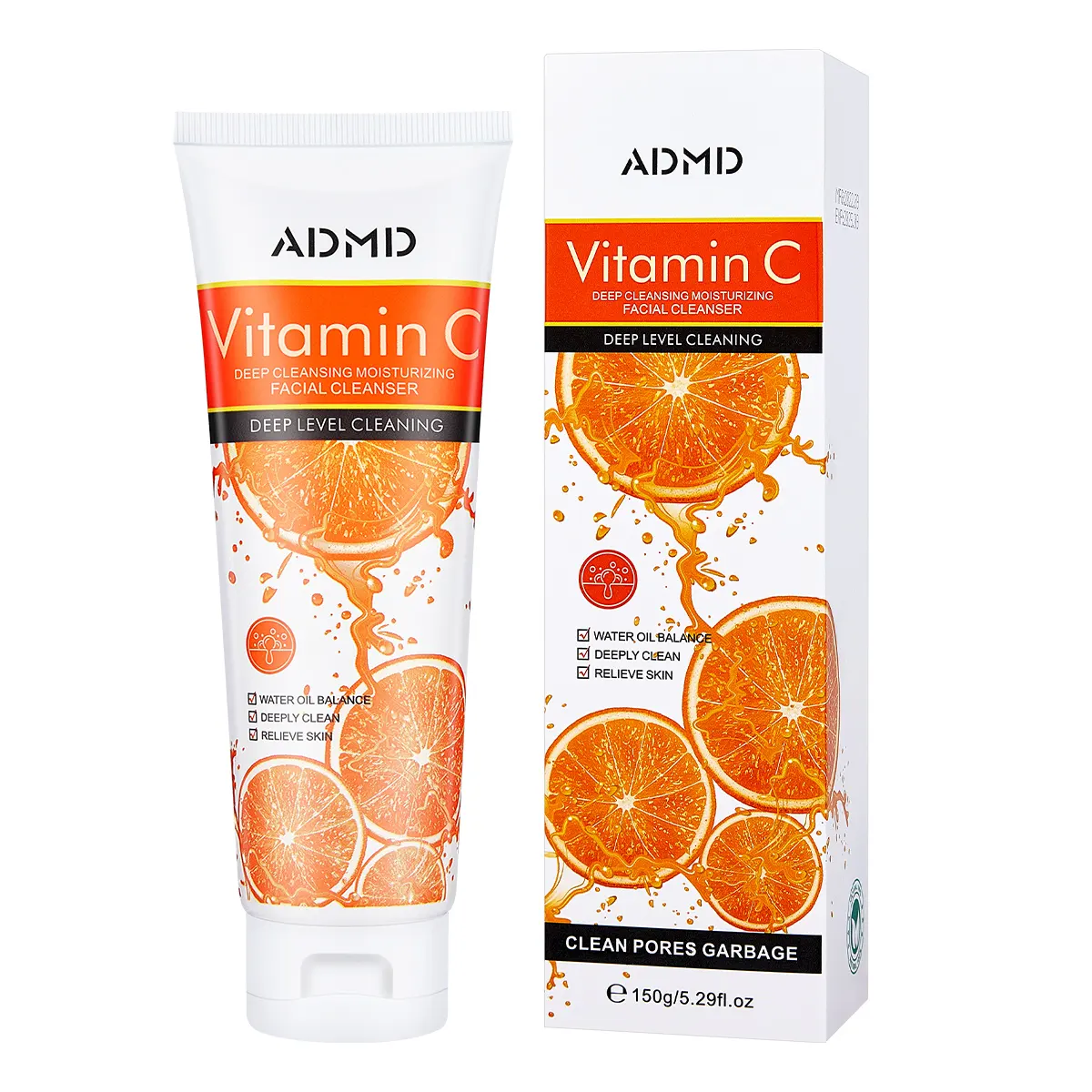 OEM ODM naturale vitamina C nutriente riparazione detergente per la cura della pelle idratante strizzacervelli VC sbiancamento del viso