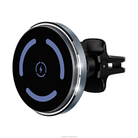 Promo Panas Charger Mobil Magnetik 15W, Penyangga Ponsel untuk 99% Kendaraan, Aksesoris Charger Nirkabel