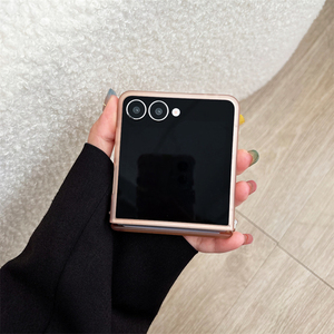 Funda Magnética para Teléfono Samsung Zflip7, Color Macaron Fresco, Funda Protectora Plegable para Zflip6, Color Sólido - Product Image 4