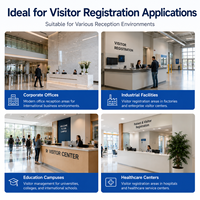 Quiosco de Registro de Visitantes, Escáner de Pasaportes, Verificación de Identidad, Terminal de Autoregistro, Solución de Gestión de Visitantes