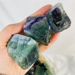 Tinh Thần Tự Nhiên Cầu Vồng Fluorite Đá Thô Chip Sụt Giảm Reiki Màu Tím Màu Xanh Lá Cây Tinh Thể Nguyên Đá Khoáng Chất Cho Thiền - Product Image 3