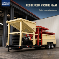 Équipement minier mobile : Usine de lavage d'or par trommel, Usine de récupération d'or