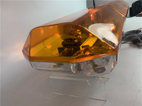 Barra de luz giratoria para vehículos de ingeniería, rotador halógeno estroboscópico de color ámbar de 1200mm, 12V y 24V de CC, tamaño completo, con TBD02422-5